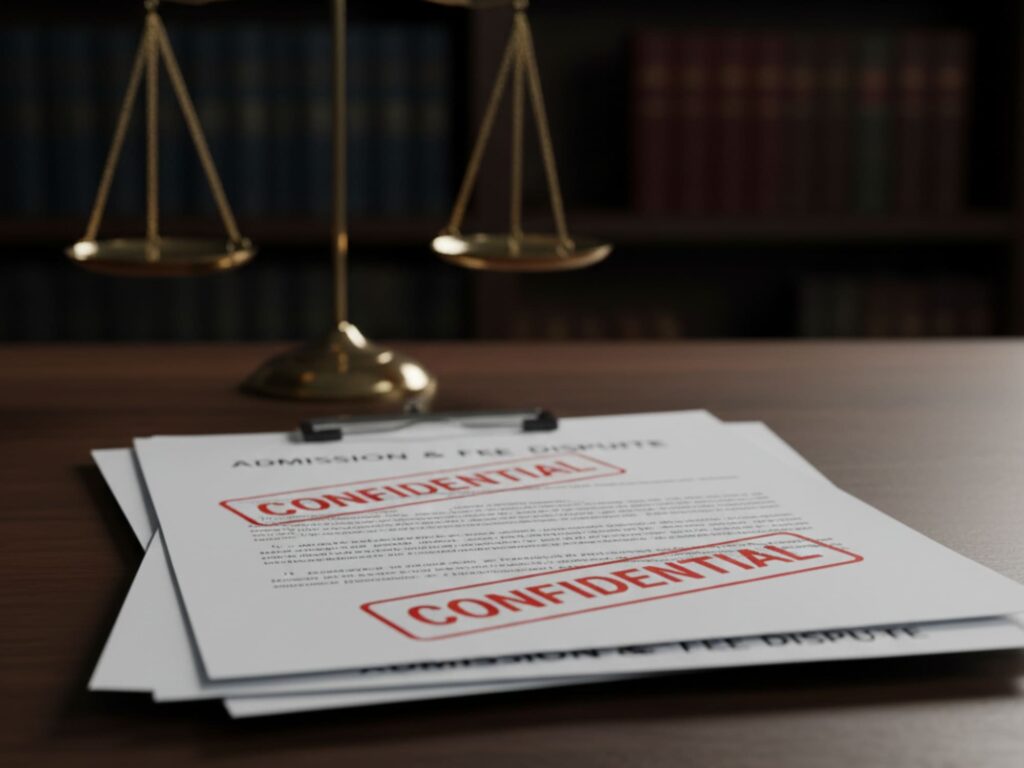 admission fee issue lawyer in delhi